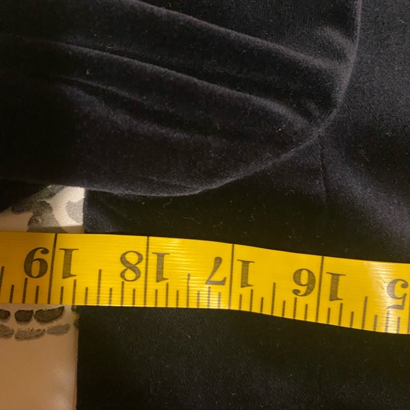 Velvet Lauren Ralph Lauren Navy Blue Double Breasted Lined Blazer sz 6 - Picture 5 of 6